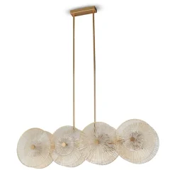 Sklep Kaja Szeroka, ozdobna lampa wisząca nad stół MOD007PL-08G1 z serii ASTER złoty Sale