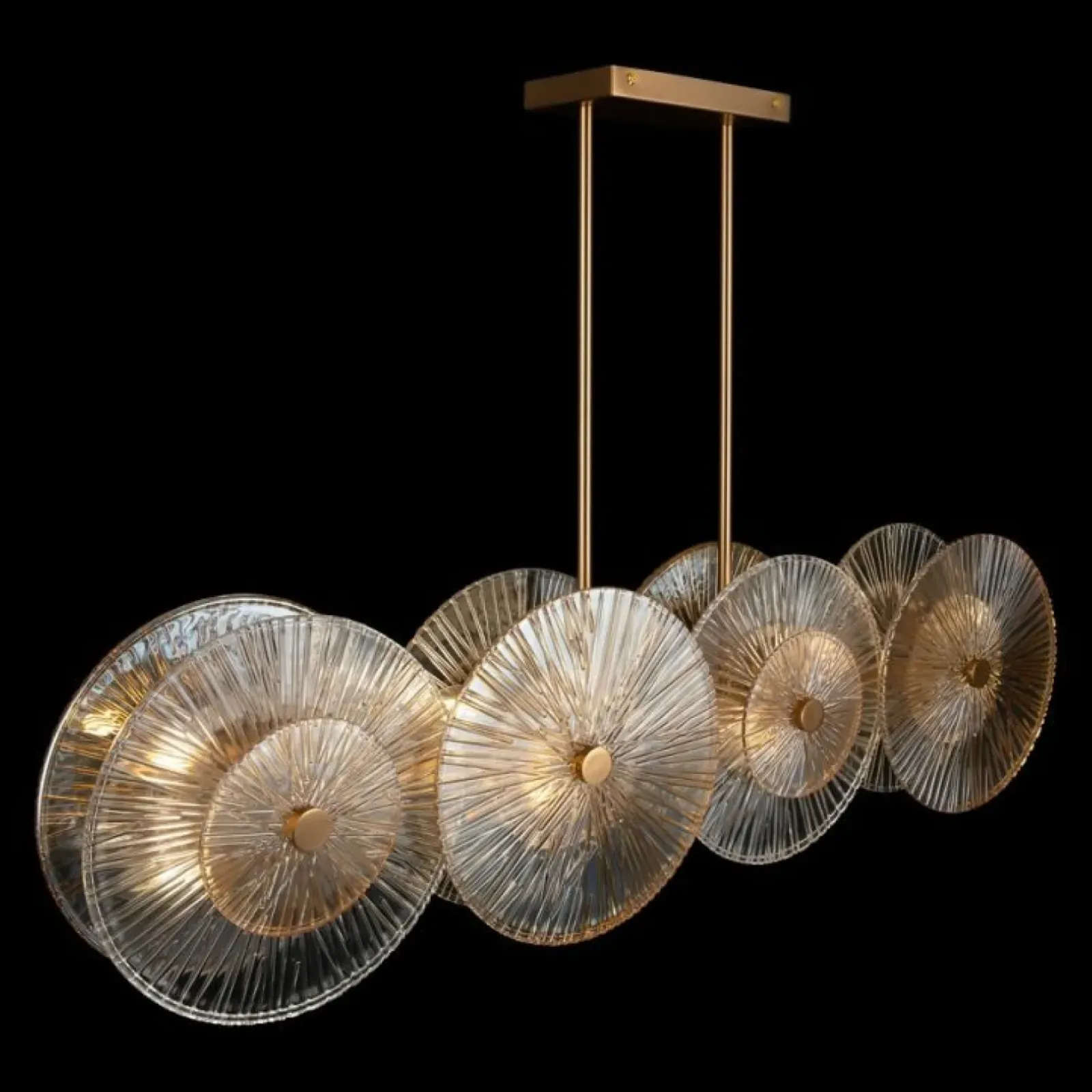 Sklep Kaja Szeroka, ozdobna lampa wisząca nad stół MOD007PL-08G1 z serii ASTER złoty Sale