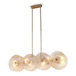 Sklep Kaja Szeroka, ozdobna lampa wisząca nad stół MOD007PL-08G1 z serii ASTER złoty Sale