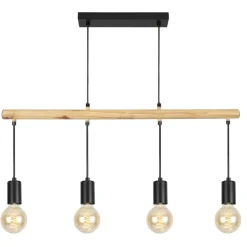 Sklep Kaja Szeroka, rustykalna lampa wisząca 34-77929 IZZY | Kaja Oświetlenie czarny Clearance