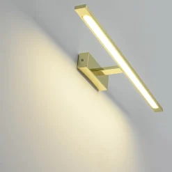 Sklep Kaja Szeroka, złota lampa ścienna LED GS-LWB-20W/3 GOLD ISLA | Kaja* Lampy Led