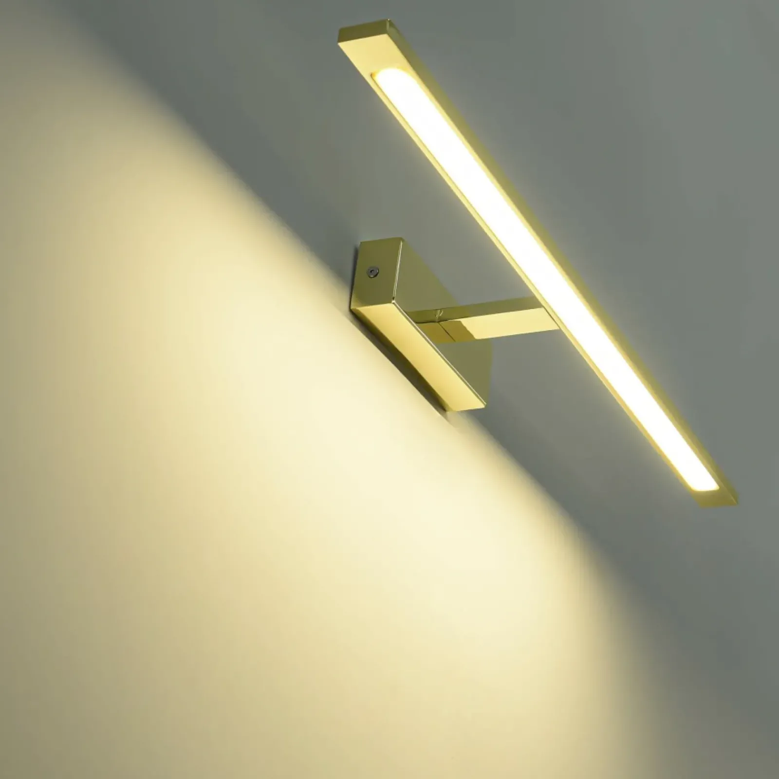 Sklep Kaja Szeroka, złota lampa ścienna LED GS-LWB-20W/3 GOLD ISLA | Kaja* Lampy Led