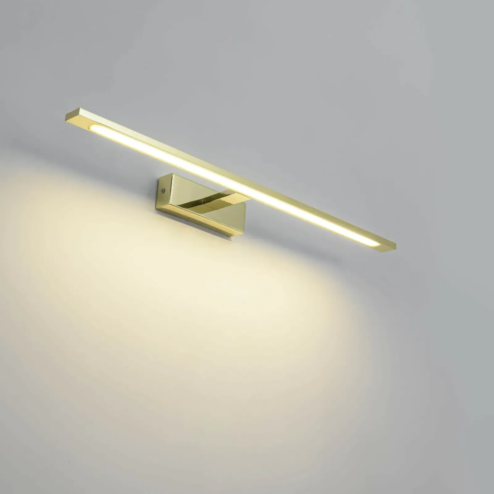 Sklep Kaja Szeroka, złota lampa ścienna LED GS-LWB-20W/3 GOLD ISLA | Kaja* Lampy Led