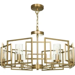 Sklep Kaja Szeroka, złota lampa wisząca do salonu H009PL-06G BOWI | Kaja Discount