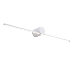 Sklep Kaja Szeroki, biały kinkiet nad obraz LP-777/1W L WH z serii MODERN SLIM* Lampy Led