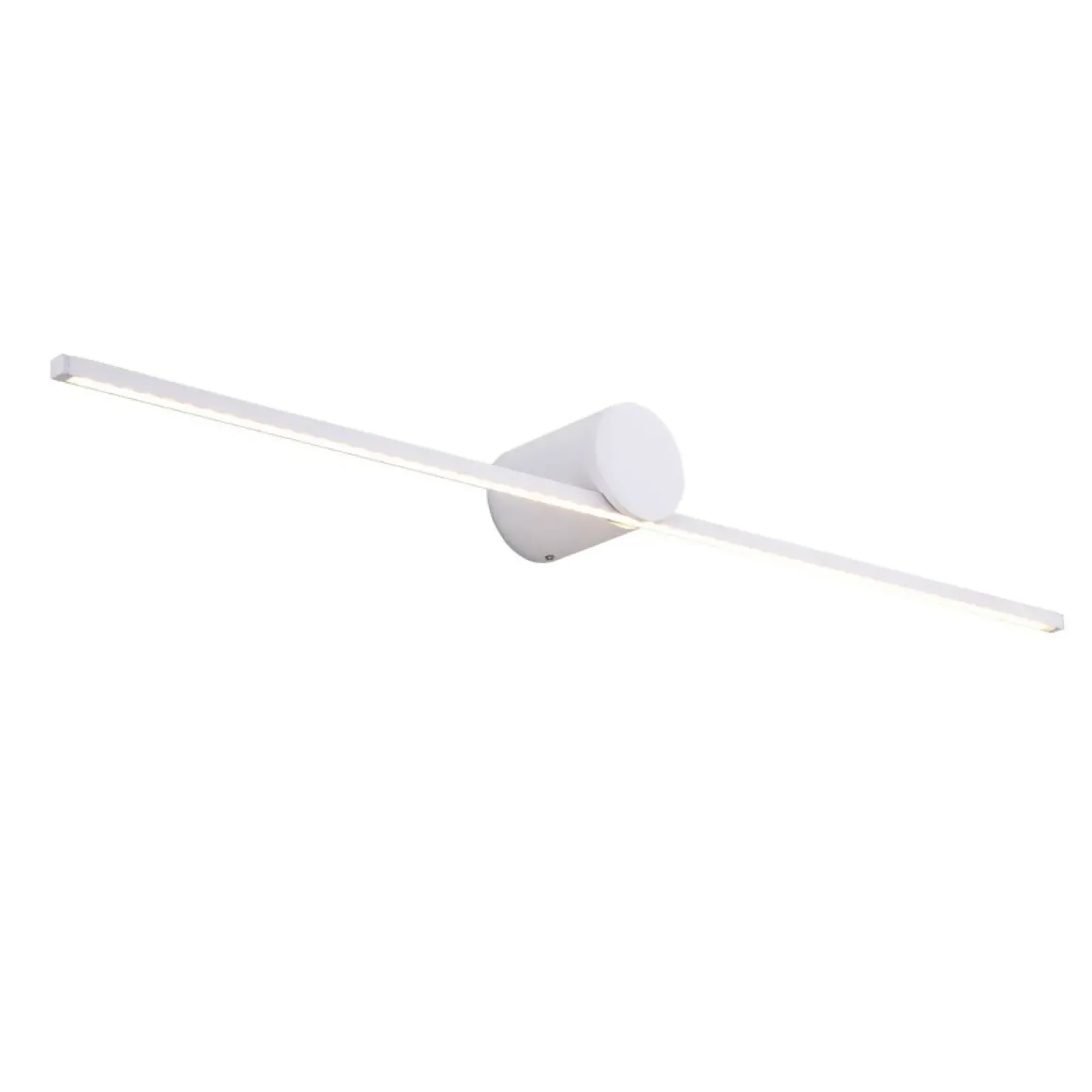 Sklep Kaja Szeroki, biały kinkiet nad obraz LP-777/1W L WH z serii MODERN SLIM* Lampy Led