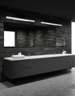 Sklep Kaja Szeroki kinkiet LED do łazienki 113cm MX W0265 LINEAR | Kaja* Lampy Led|Lampy Do Łazienki