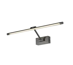 Sklep Kaja Szeroki kinkiet obrazowy LED 58cm AZ2655 DAVINCI BLACK CHROME | Kaja* Lampy Led