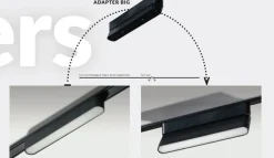 Sklep Kaja Szeroki, ruchomy adapter do szyn AZ5311 GAMMA MAGNETIC 48V | Kaja* Szynoprzewody Natynkowe