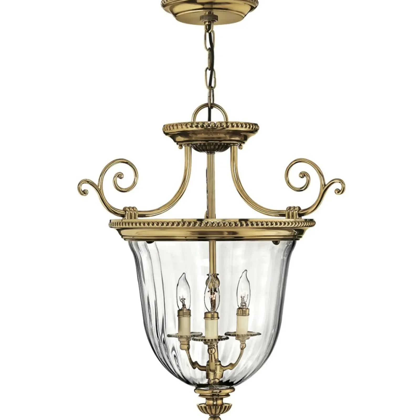 Sklep Kaja Szklana lampa wisząca, pałacowa HK-CAMBRIDGE-P-S z serii CAMBRIDGE* Randole Tradycyjne