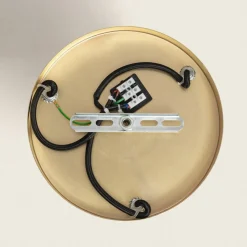 Sklep Kaja Szklana lampa wisząca w stylu art. Deco ABR-3KOLOK-A KOLORENO | Kaja bursztynowy Hot