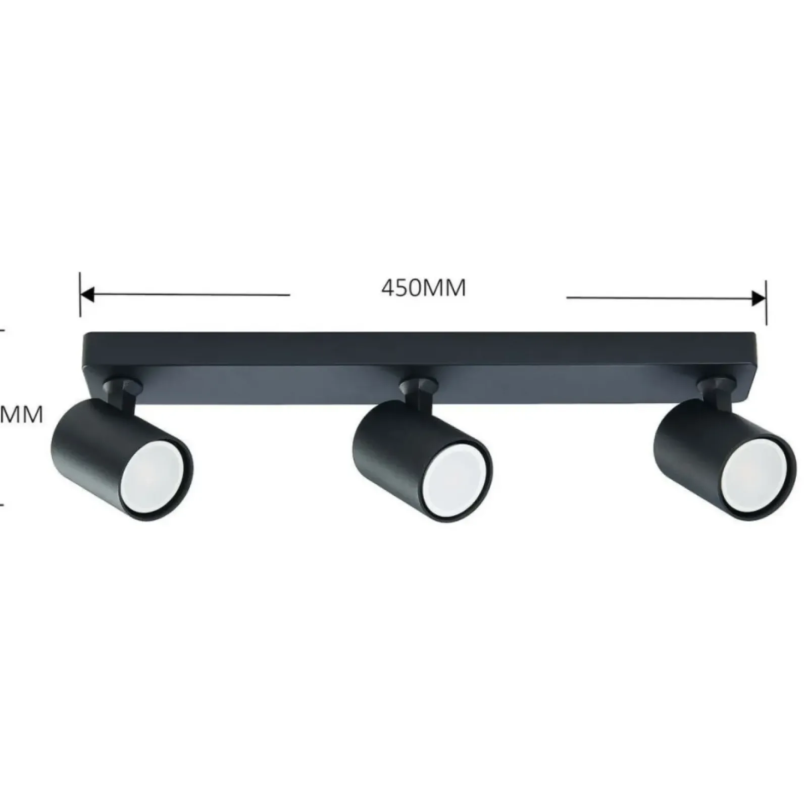 Sklep Kaja Szyna z reflektorami, do korytarza LP-731/3W BK SNOW | Kaja Best Sale