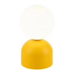 Sklep Kaja Żółta, dekoracyjna lampka na szafkę nocną TK 16040 MIKI YELLOW | Kaja* Nowoczesne Lampki Stołowe