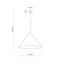 Sklep Kaja Żółta, stożkowa lampa wisząca TK 10090 CONO YELLOW | Kaja Oświetlenie Cheap