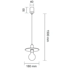 Sklep Kaja Talerzowa lampa wisząca do sypialni ANT 7982 IKEDA | Kaja Oświetlenie Cheap