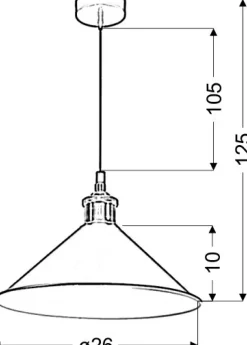 Sklep Kaja Talerzowa lampa wisząca w stylu retro 31-56313 VELO | Kaja Oświetlenie* Randole Tradycyjne