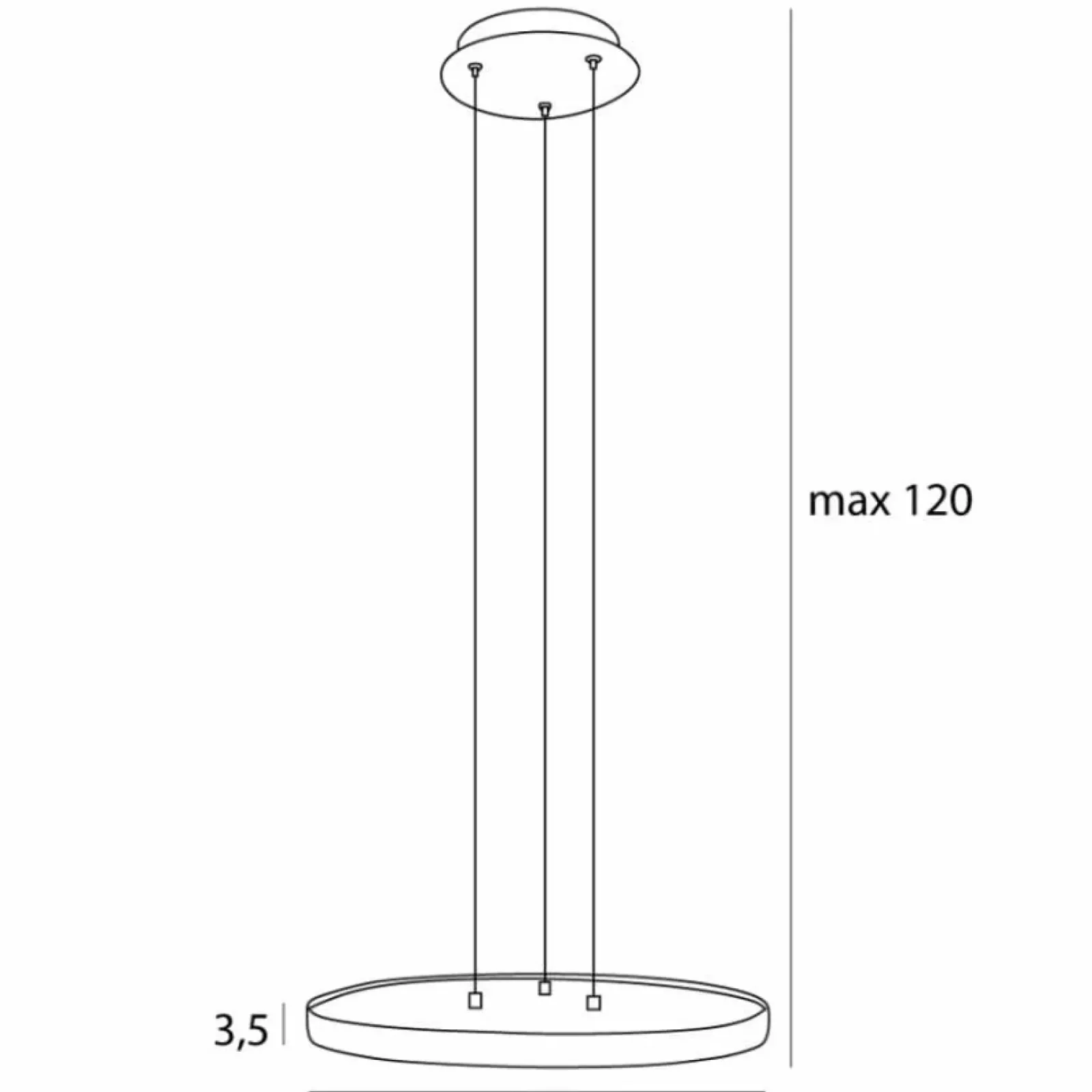 Sklep Kaja Talerzowa, płaska lampa wisząca LED MX P0556 VIK | Kaja Oświetlenie Clearance