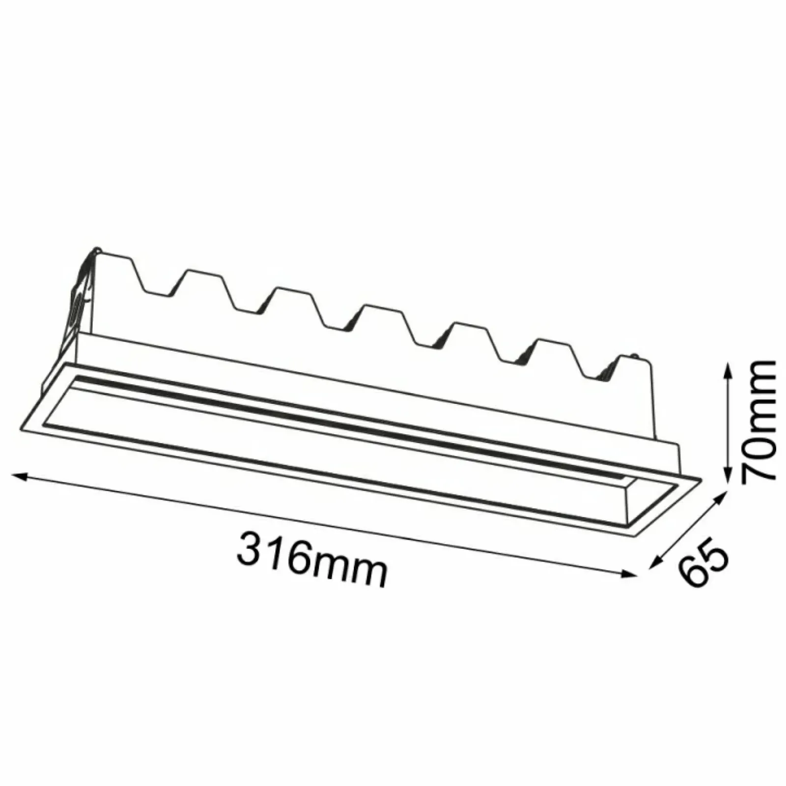 Sklep Kaja Techniczna, podtynkowa lampa LED 20W 4000K ANT 3051 A-GLARE | Kaja* Lampy Led|Oprawy Podtynkowe