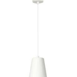 Sklep Kaja Tradycyjna biało-złota lampa wisząca z kloszem 414/1 | Kaja Store