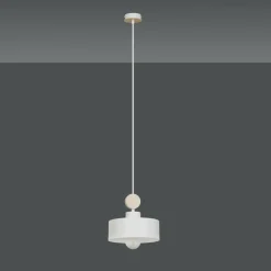 Sklep Kaja Tradycyjna lampa wisząca z ozdobnym elementem 583/1 | Kaja Oświetlenie biały Store