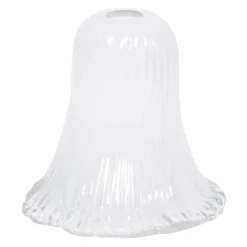Sklep Kaja Transparentny klosz, podłużne wyżłobienia K-HP-PS-066 KLOSZ* Klosze Z Gwintem E14