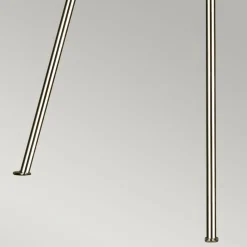 Sklep Kaja Trójnożna lampa podłogowa, nikiel FE-PENNY-FL-PN z serii PENNY* Lampy Podłogowe Z Abażurem|Tradycyjne Lampy Podłogowe