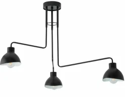 Sklep Kaja Trójramienna, czarna, industrialna lampa sufitowa SIG 32449 HOLI Clearance
