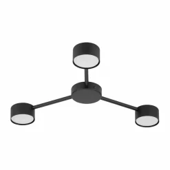 Sklep Kaja Trójramienna, czarna, płaska lampa sufitowa TK 4689 z serii AVIA czarny Online