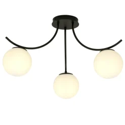 Sklep Kaja Trójramienna lampa sufitowa z białymi kulami 1109/3 BOSTON | Kaja Cheap