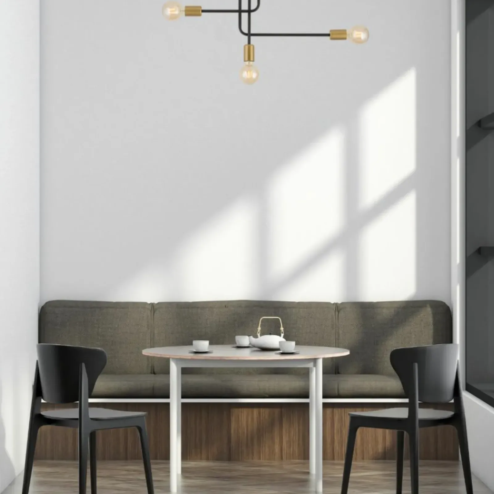 Sklep Kaja Trójramienna, prosta lampa sufitowa do sypialni SIG 32380 z serii GINO Discount