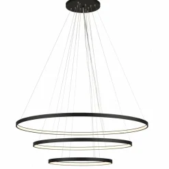 Sklep Kaja Trzy czarne obręcze LED ⌀117cm 3000K ANT 5430 z serii AGA Discount