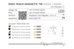Sklep Kaja Tuba LED do szyny magnetycznej 1-fazowej AZ4582 NIKO | Kaja* Szynoprzewody Podtynkowe|Szynoprzewody Natynkowe