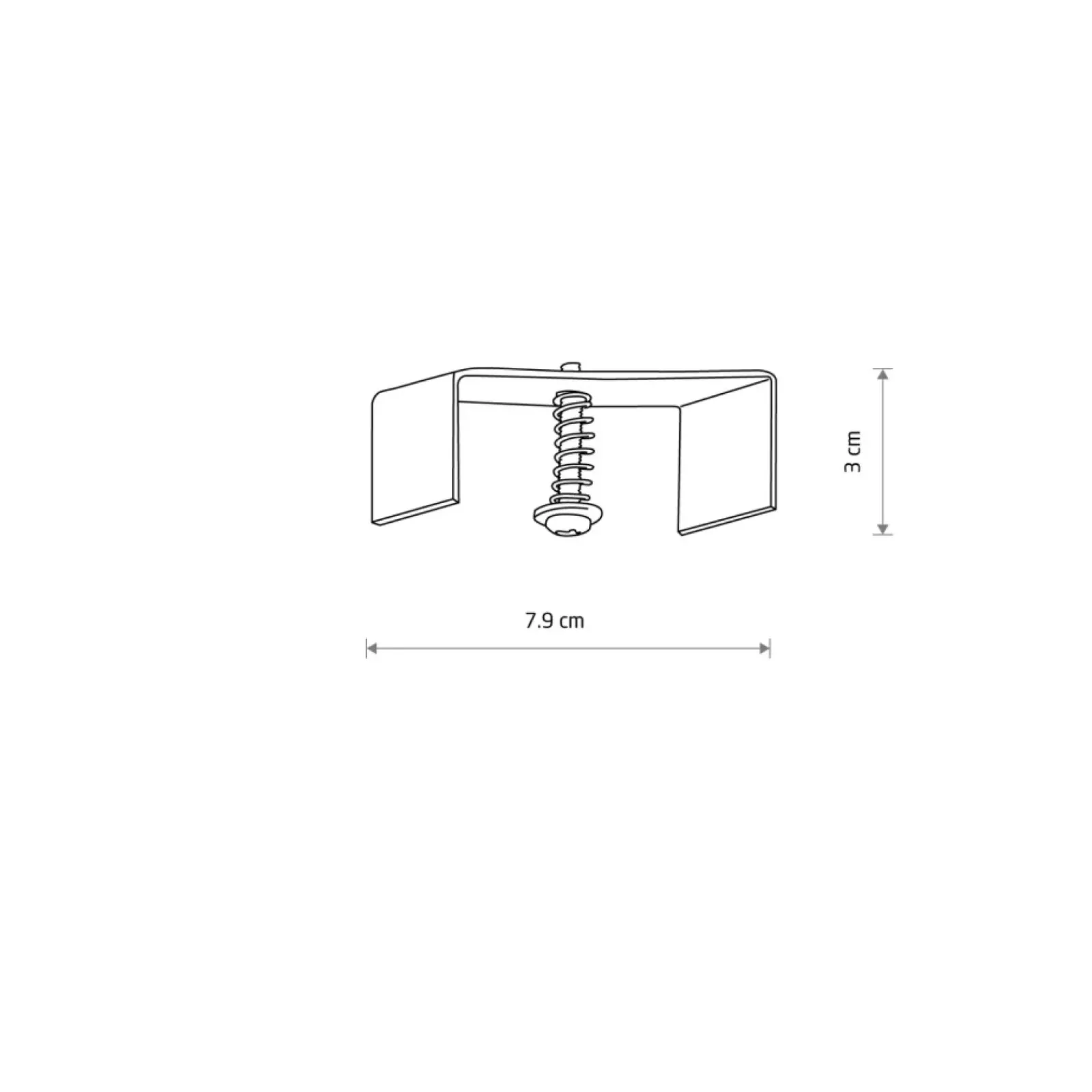 Sklep Kaja Uchwyt montażowy do szyny podtynkowej 8306 CTLS RECESSED FIXING | Kaja* Szynoprzewody Podtynkowe