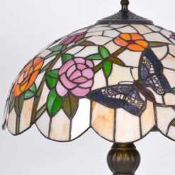 Sklep Kaja Unikalna lampa podłogowa, dekoracyjny witraż K-F16835 z serii ROSE* Tradycyjne Lampy Podłogowe|Lampy Podłogowe