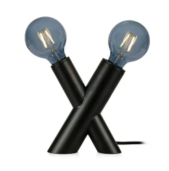 Sklep Kaja Unikalna lampa stołowa z czarną oprawą 108052 | Kaja Oświetlenie* Nowoczesne Lampki Stołowe