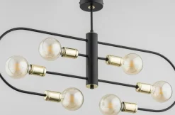 Sklep Kaja Unikalna lampa sufitowa z wyeksponowanymi żarówkami AL 63028 | Kaja Sale