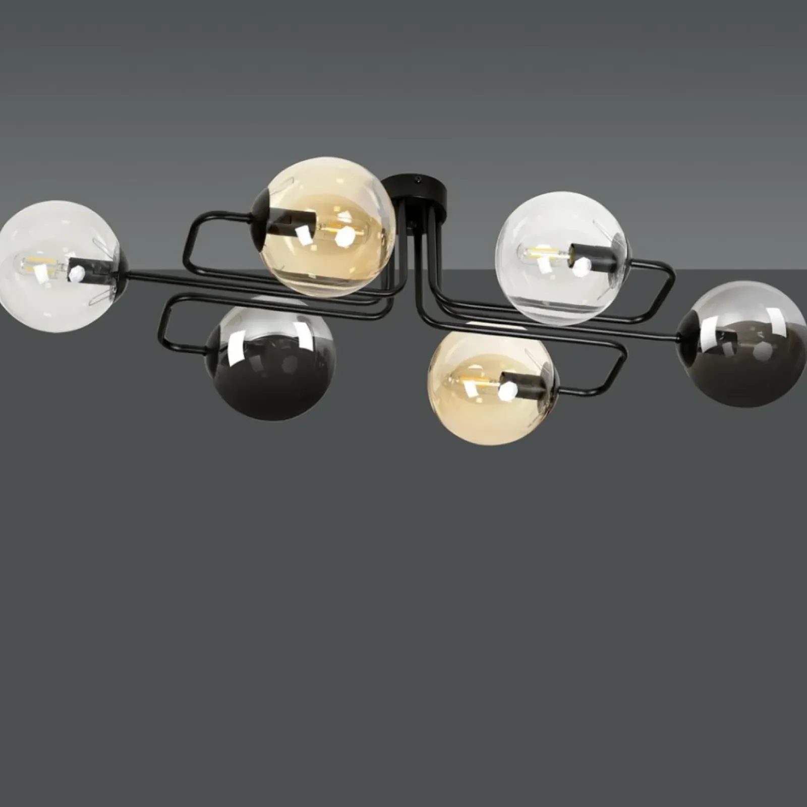 Sklep Kaja Unikalna lampa sufitowa z kolorowymi kloszami 834/6A1 | Kaja Cheap