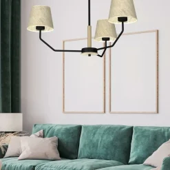 Sklep Kaja Unikalna lampa sufitowa z trzema abażurami MLP7276 z serii ETNA | Kaja Oświetlen czarny Outlet