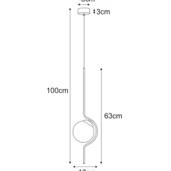 Sklep Kaja Unikalna lampa wisząca do gustownej sypialni K-5335 z serii VELA Clearance