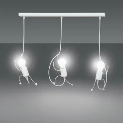 Sklep Kaja Unikalna lampa wisząca na listwie w m kolorze 538/3 | Kaja biały New