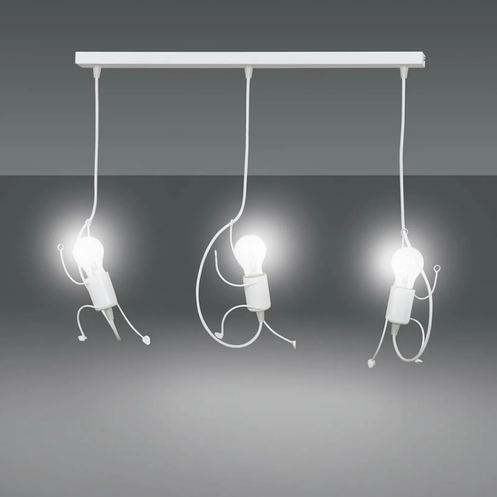 Sklep Kaja Unikalna lampa wisząca na listwie w m kolorze 538/3 | Kaja biały New