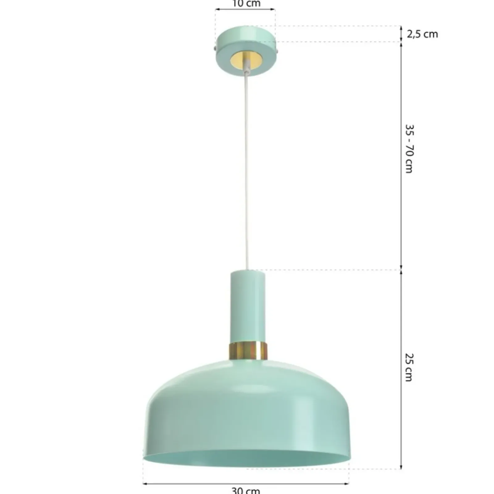 Sklep Kaja Unikalna lampa wisząca w kolorze miętowym MLP6200 z serii MALMO | Kaja Oświetlen Clearance