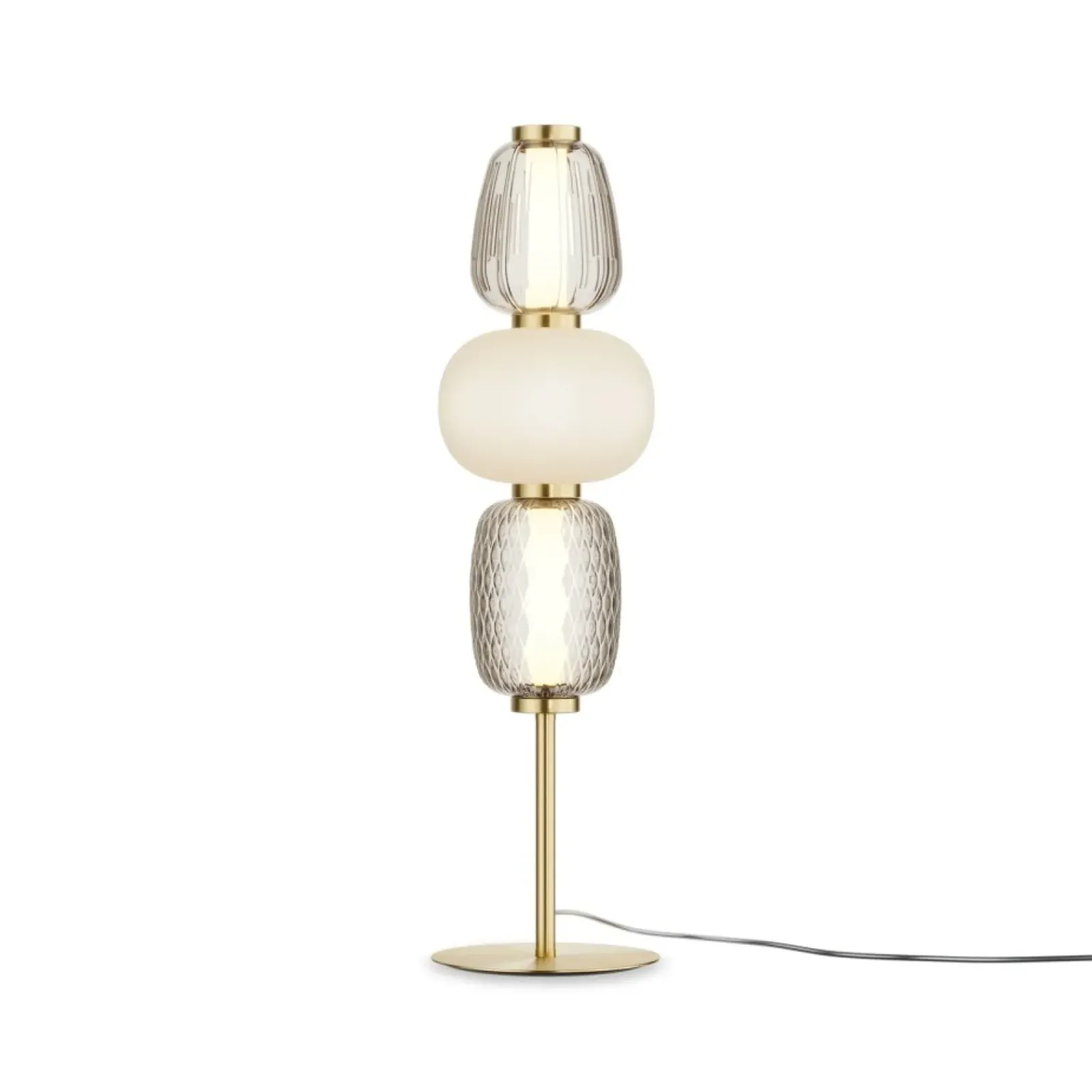 Sklep Kaja Unikalna lampka stołowa, ledowa MOD267TL-L28G3K z serii PATTERN* Lampy Led|Nowoczesne Lampki Stołowe