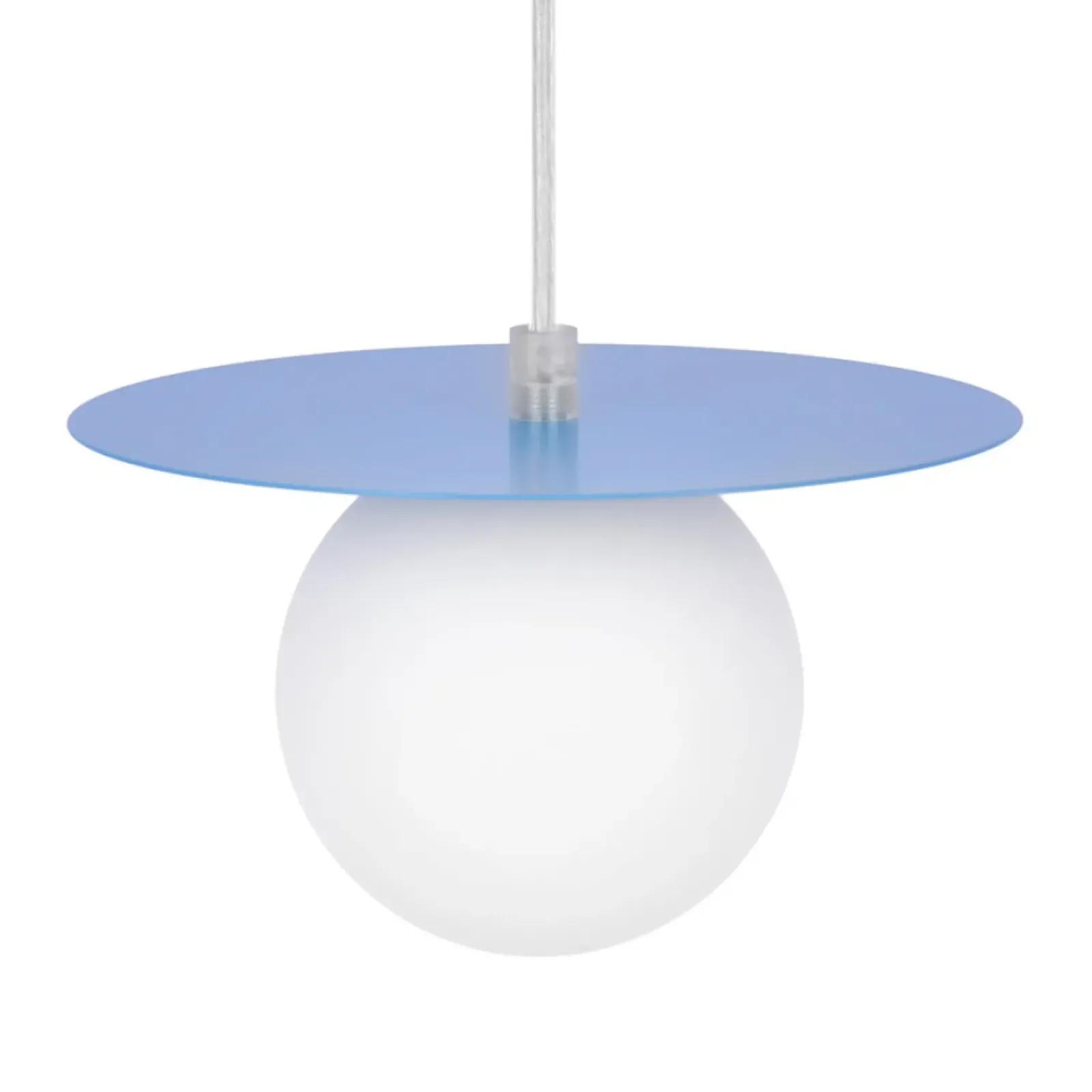 Sklep Kaja Unikalna, niebieska lampa wisząca z kloszem K-5445 z serii ROBIN New