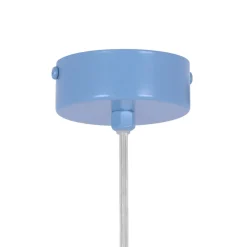 Sklep Kaja Unikalna, niebieska lampa wisząca z kloszem K-5445 z serii ROBIN New