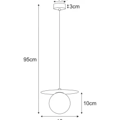 Sklep Kaja Unikalna, niebieska lampa wisząca z kloszem K-5445 z serii ROBIN New