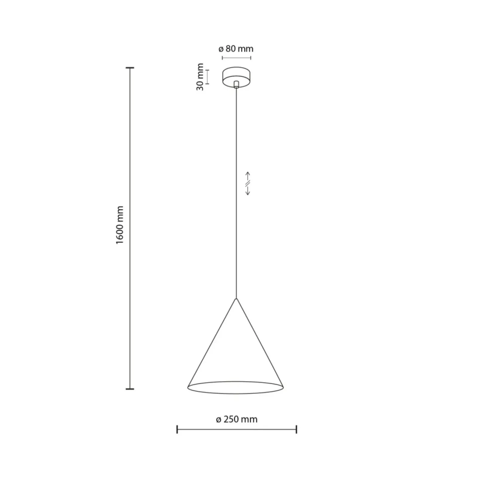 Sklep Kaja Uniwersalna, beżowa lampa wisząca ⌀25cm TK 6631 CONO | Kaja Sale