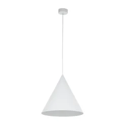 Sklep Kaja Uniwersalna, biała lampa wisząca ⌀32cm TK 10009 CONO | Kaja Discount