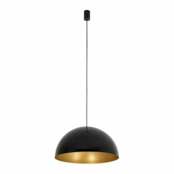 Sklep Kaja Uniwersalna, czarno-złota lampa wisząca ⌀50cm 10693 HEMISPHERE | Kaja Store