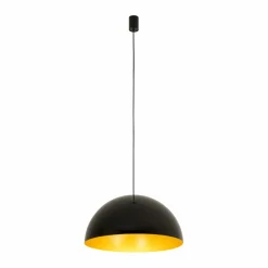 Sklep Kaja Uniwersalna, czarno-złota lampa wisząca ⌀50cm 10693 HEMISPHERE | Kaja Store